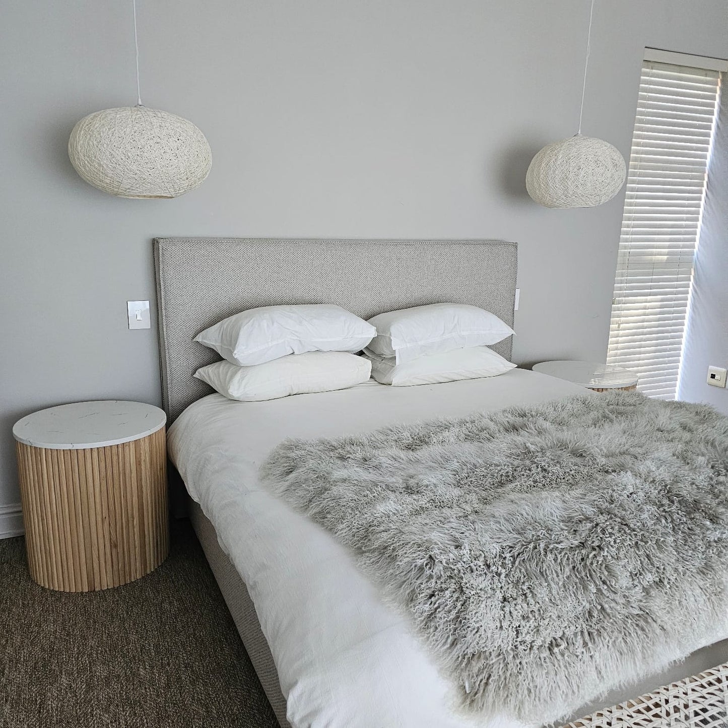 Slatted Ash Bedside Table