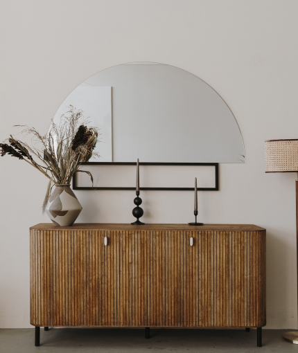 CONSOLE TABLE & SIDE CABINETS