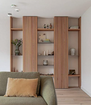 Daisy Division Slatted Contemporary Shelving Unit