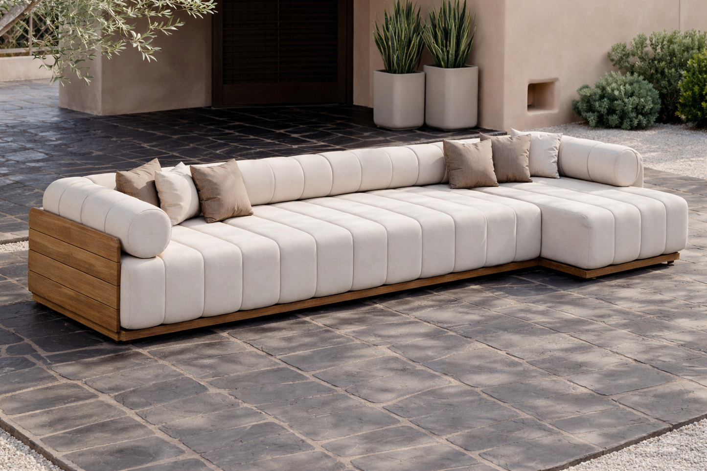 Leya Outdoor Patio Sofa – Modular L-Shape Lounge