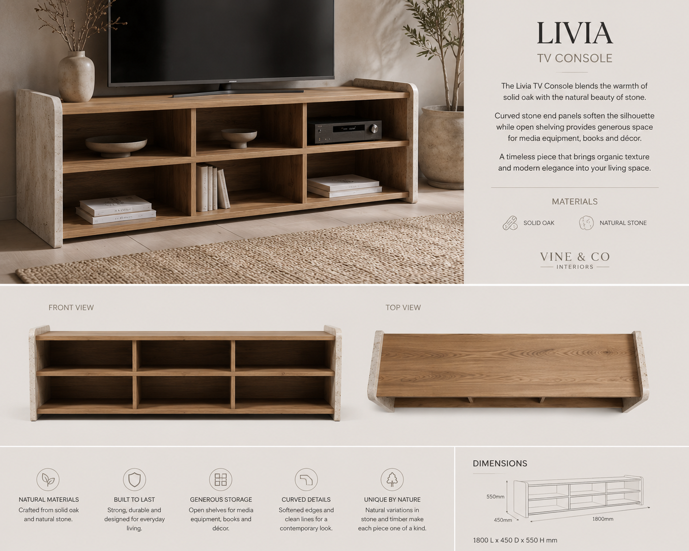 Livia Console TV Unit