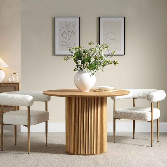 Sansa Round Dining Table (Oak/ Ash)