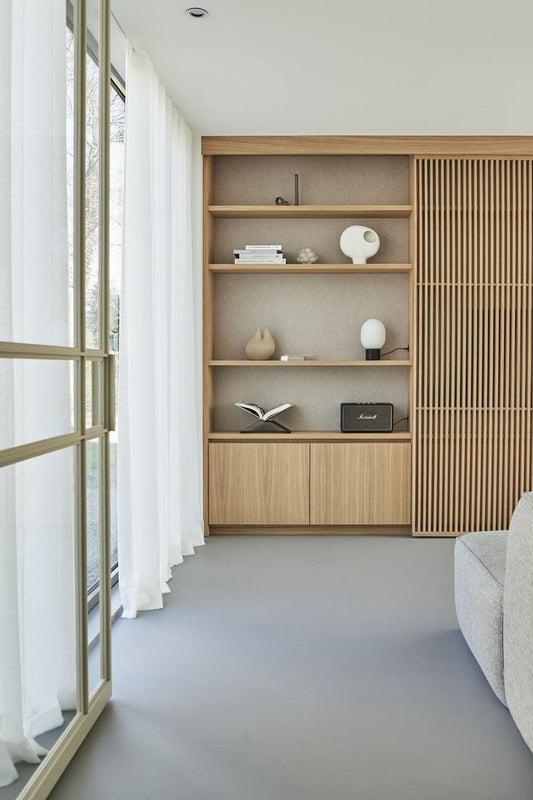 Daisy Slatted Contemporary Shelving Unit