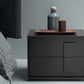 Clover Bedside Table - Charcoal