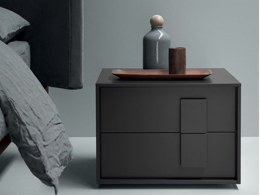 Clover Bedside Table - Charcoal